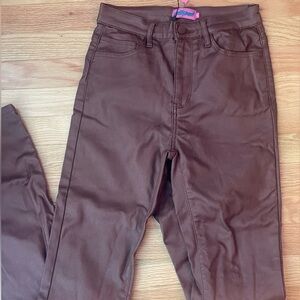 Luna Faux Leather Flare Pants